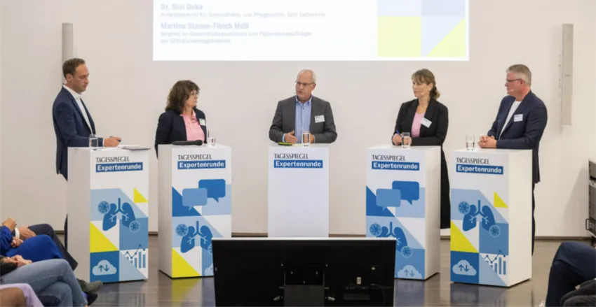 Tagesspiegel Expertenrunde Thomas Trappe, Martina Stamm-Fibich, Dr. Jens Becker, Dr. Siiri Doka, Prof. Dr. Torsten Bauer